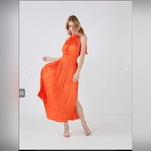 Bcbg maxazria orange dress M